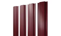Штакетник Прямоугольный с прямым резом 0,5 Satin RAL 3005 красное вино купить в санкт-петербурге