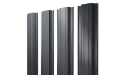 Штакетник Прямоугольный с прямым резом 0,5 Satin RAL 7016 антрацитово-серый купить в санкт-петербурге