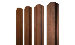Штакетник Прямоугольный фигурный 0,45 Print Premium Golden Wood Fresh TwinColor купить в санкт-петербурге