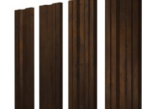 Штакетник Twin с прямым резом 0,45 Print Elite Chestnut Wood купить в санкт-петербурге