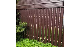 Штакетник М-образный А с прямым резом 0,45 Drap ST RAL 8017 шоколад купить в санкт-петербурге