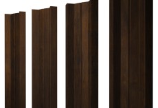 Штакетник М-образный А с прямым резом 0,45 Print Elite Chestnut Wood купить в санкт-петербурге