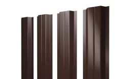 Штакетник П-образный A с прямым резом 0,5 Satin Matt TX RAL 8017 шоколад купить в санкт-петербурге