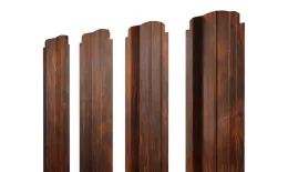 Штакетник П-образный B фигурный 0,45 Print Elite Chestnut Wood купить в санкт-петербурге