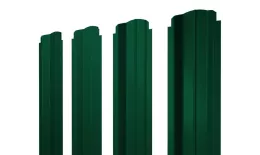 Штакетник П-образный B фигурный 0,5 Satin Matt TX RAL 6005 зеленый мох купить в санкт-петербурге