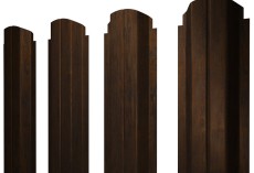 Штакетник П-образный А фигурный 0,45 Print Elite Chestnut Wood купить в санкт-петербурге