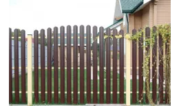 Штакетник Прямоугольный фигурный 0,45 Print Elite Chestnut Wood купить в санкт-петербурге