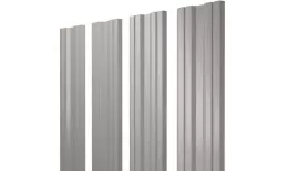 Штакетник Twin с прямым резом 0,5 GreenCoat Pural BT, matt RR 21 светло-серый (RAL 7040 серое окно) купить в санкт-петербурге