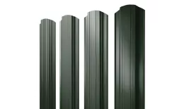 Штакетник Прямоугольный фигурный 0,5 GreenCoat Pural BT RR 11 темно-зеленый (RAL 6020 хромовая зелень) купить в санкт-петербурге