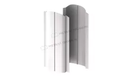Штакетник металлический МЕТАЛЛ ПРОФИЛЬ ELLIPSE-O 19х126 (ПЭ-01-9003-0.45) купить в санкт-петербурге