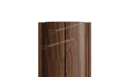 Штакетник металлический МЕТАЛЛ ПРОФИЛЬ ELLIPSE-T 19х126 (ECOSTEEL_МАД-01-МореныйДуб-0.5) купить в санкт-петербурге