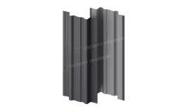 Штакетник металлический МЕТАЛЛ ПРОФИЛЬ TRAPEZE-T 16,5х118 (VALORI-20-Grey-0.5) купить в санкт-петербурге