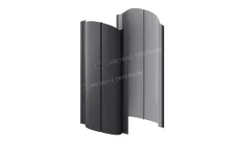 Штакетник металлический МЕТАЛЛ ПРОФИЛЬ ELLIPSE-O 19х126 (ПЭ-01-7024-0.4) купить в санкт-петербурге