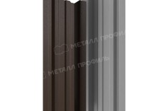 Штакетник металлический МЕТАЛЛ ПРОФИЛЬ LАNE-T 16,5х99 (VALORI-20-DarkBrown-0.5) купить в санкт-петербурге