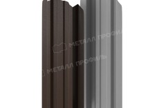 Штакетник металлический МЕТАЛЛ ПРОФИЛЬ LАNE-O 16,5х99 (VALORI-20-DarkBrown-0.5) купить в санкт-петербурге