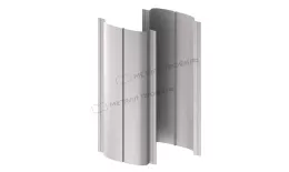 Штакетник металлический МЕТАЛЛ ПРОФИЛЬ ELLIPSE-O 19х126 (VikingMP-01-7016-0.45) купить в санкт-петербурге