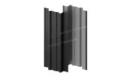 Штакетник металлический МЕТАЛЛ ПРОФИЛЬ TRAPEZE-T 16,5х118 (VALORI-20-DarkGrey-0.5) купить в санкт-петербурге