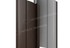 Штакетник металлический МЕТАЛЛ ПРОФИЛЬ ELLIPSE-O 19х126 (VALORI-20-DarkBrown-0.5) купить в санкт-петербурге