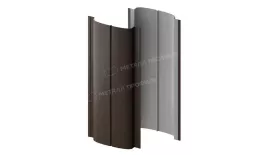 Штакетник металлический МЕТАЛЛ ПРОФИЛЬ ELLIPSE-T 19х126 (VALORI-20-Brown-0.5) купить в санкт-петербурге