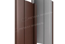 Штакетник металлический МЕТАЛЛ ПРОФИЛЬ ELLIPSE-O 19х126 (VALORI-20-Brown-0.5) купить в санкт-петербурге