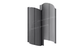 Штакетник металлический МЕТАЛЛ ПРОФИЛЬ ELLIPSE-O 19х126 (VALORI-20-Grey-0.5) купить в санкт-петербурге