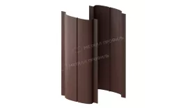 Штакетник металлический МЕТАЛЛ ПРОФИЛЬ ELLIPSE-T 19х126 (VikingMP Д-01-8017\8017-0.45) купить в санкт-петербурге