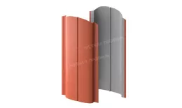 Штакетник металлический МЕТАЛЛ ПРОФИЛЬ ELLIPSE-O 19х126 (PURETAN-20-RR750-0.5) купить в санкт-петербурге