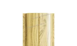 Штакетник металлический МЕТАЛЛ ПРОФИЛЬ ELLIPSE-T 19х126 (ECOSTEEL-01-Сосна-0.5) купить в санкт-петербурге