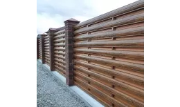 Штакетник металлический МЕТАЛЛ ПРОФИЛЬ ELLIPSE-T 19х126 (ECOSTEEL_T-01-ЗолотойДуб-0.5) купить в санкт-петербурге