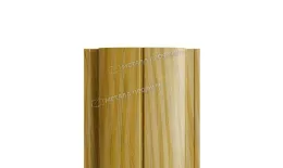 Штакетник металлический МЕТАЛЛ ПРОФИЛЬ ELLIPSE-T 19х126 (ECOSTEEL_T-01-ЗолотойДуб-0.5) купить в санкт-петербурге