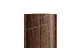 Штакетник металлический МЕТАЛЛ ПРОФИЛЬ ELLIPSE-T 19х126 (ECOSTEEL_MA-01-МореныйДуб-0.5) купить в санкт-петербурге