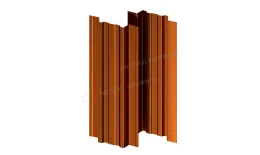 Штакетник металлический МЕТАЛЛ ПРОФИЛЬ TRAPEZE-T 16,5х118 (AGNETA-03-Copper\Copper-0.5) купить в санкт-петербурге