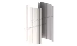 Штакетник металлический МЕТАЛЛ ПРОФИЛЬ ELLIPSE-T 19х126 (PURMAN-20-9010-0.5) купить в санкт-петербурге