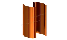 Штакетник металлический МЕТАЛЛ ПРОФИЛЬ ELLIPSE-T 19х126 (AGNETA-03-Copper\Copper-0.5) купить в санкт-петербурге