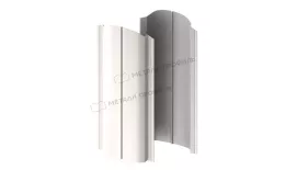 Штакетник металлический МЕТАЛЛ ПРОФИЛЬ ELLIPSE-O 19х126 (PURMAN-20-9010-0.5) купить в санкт-петербурге