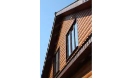 Сайдинг Блок-хаус 0,390 Grand Line 0,45 Print Elite Cherry Wood TwinColor купить в санкт-петербурге