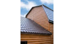 Сайдинг Блок-хаус 0,390 Grand Line 0,45 Print Elite Cherry Wood TwinColor купить в санкт-петербурге