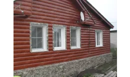 Сайдинг Блок-хаус 0,390 Grand Line 0,45 Print Elite Cherry Wood TwinColor купить в санкт-петербурге