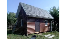 Сайдинг Блок-хаус 0,390 Grand Line 0,45 Print Elite Cherry Wood TwinColor купить в санкт-петербурге