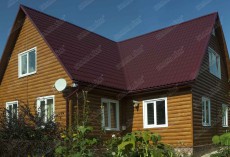 Сайдинг Блок-хаус 0,390 Grand Line 0,45 Print Premium Antique Wood TwinColor купить в санкт-петербурге