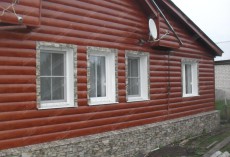 Сайдинг Блок-хаус 0,390 Grand Line 0,45 Print Premium Antique Wood TwinColor купить в санкт-петербурге