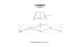 Сайдинг МЕТАЛЛ ПРОФИЛЬ Woodstock-28х330 (ECOSTEEL_T-12-Золотой Орех-0.45) купить в санкт-петербурге
