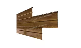 Сайдинг МЕТАЛЛ ПРОФИЛЬ Lбрус-XL-В-14х335 (ECOSTEEL-01-МореныйДуб-0.5) купить в санкт-петербурге