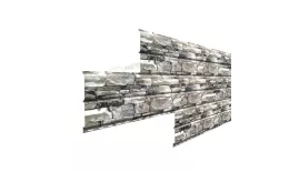 Сайдинг МЕТАЛЛ ПРОФИЛЬ Lбрус-XL-В-14х335 (ECOSTEEL-01-Белый Камень