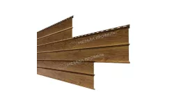 Сайдинг МЕТАЛЛ ПРОФИЛЬ Lбрус-XL-В-14х335 (ECOSTEEL_MA-01-МореныйДуб-0.5) купить в санкт-петербурге