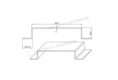 Крепежный профиль шляпный 90х20х3000 (ОЦ-01-БЦ-1.2) купить в санкт-петербурге