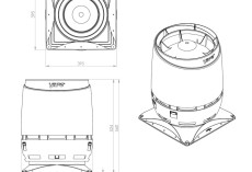 FLOW 200S вентиляционный выход + основание 400x400 черный купить в санкт-петербурге