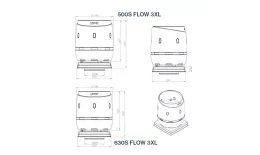 FLOW 630S вентиляционный выход + основание 970x970 черный купить в санкт-петербурге