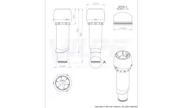 Выход вытяжки 160х225х700 ИЗ кирпичный с кoлпакoм купить в санкт-петербурге