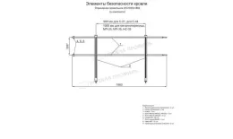 Ограждение кровельное ОК-h600х1860 мм (7040) купить в санкт-петербурге